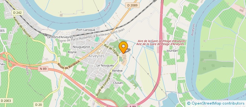 localisation de l'entreprise LES COMPAGNONS DE L'EQUERRE ET DE L'EPEE  MERIGNAC