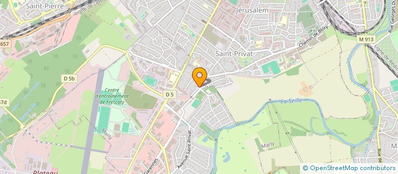 localisation de l'entreprise LES COMPAGNONS DE L'HABITAT à MARLY
