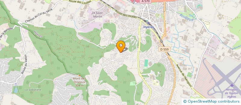 localisation de l'entreprise LES COMPAGNONS DE L'OLIVIER à HYERES