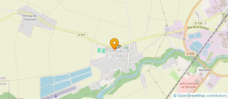 localisation de l'entreprise LES COMPAGNONS DE LA CHATELLENIE à YEVRE-LA-VILLE
