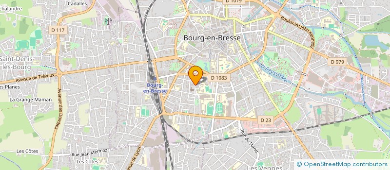 localisation de l'entreprise LES COMPAGNONS DE LA CITADELLE à BOURG-EN-BRESSE