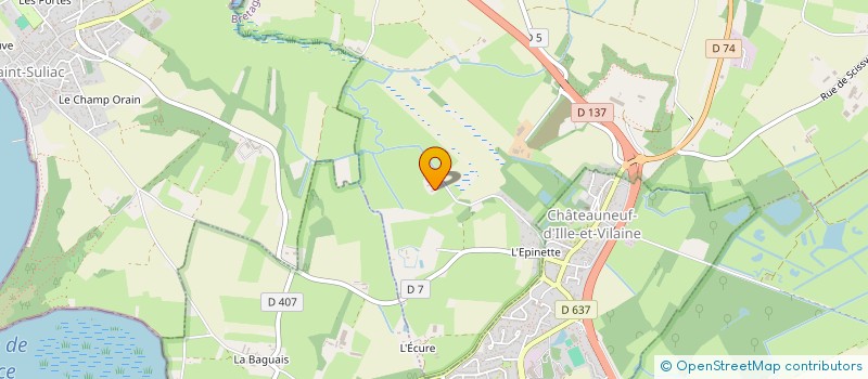 localisation de l'entreprise LES COMPAGNONS DE LA COTE D'EMERAUDE  DINARD