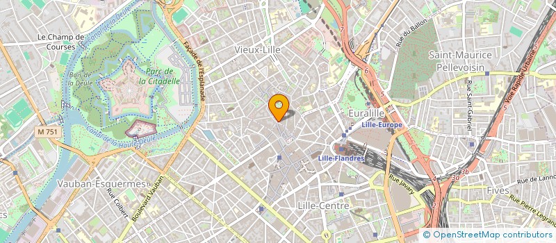 localisation de l'entreprise LES COMPAGNONS DE LA GRAPPE à LILLE