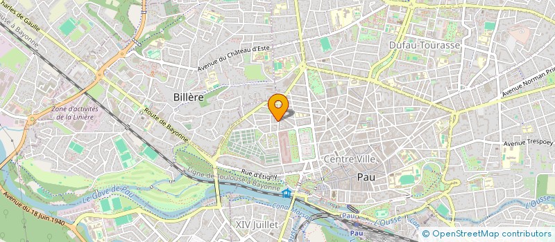 localisation de l'entreprise LES COMPAGNONS DE LA LICORNE à PAU