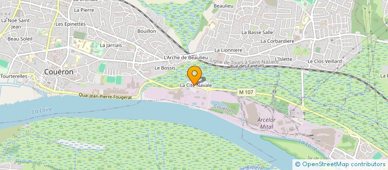 localisation de l'entreprise LES COMPAGNONS DE LA LOIRE à COUERON