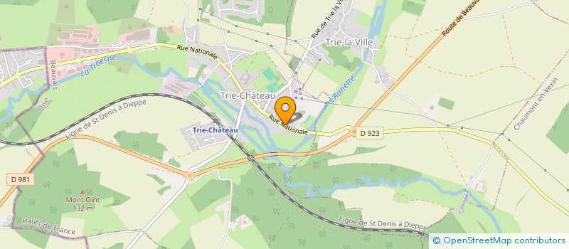 localisation de l'entreprise LES COMPAGNONS DE LA MARJOLAINE  TRIE-CHATEAU