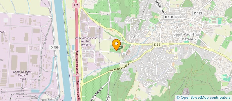 localisation de l'entreprise LES COMPAGNONS DE LA PIERRE BLANCHE  SAINT-PAUL-TROIS-CHATEAUX