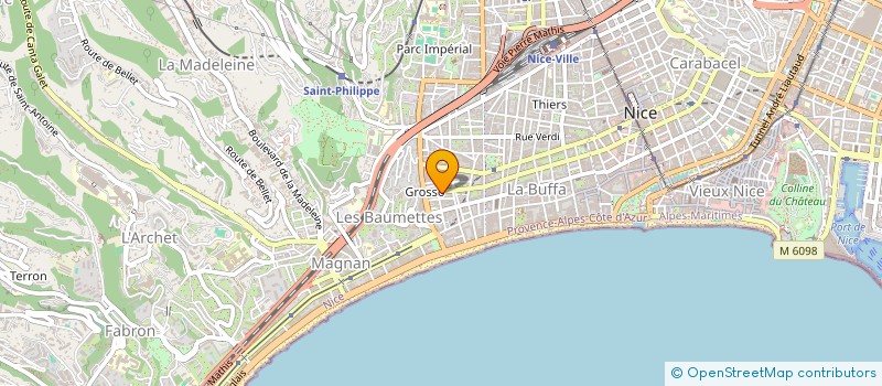 localisation de l'entreprise LES COMPAGNONS DE LA RENOVATION 06 à NICE