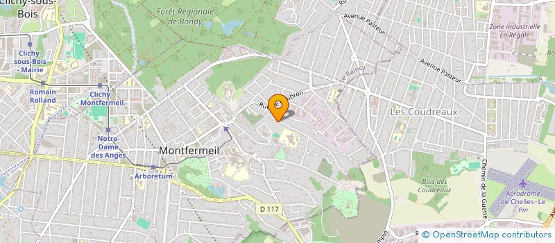 localisation de l'entreprise LES COMPAGNONS DE LA RENOVATION à MONTFERMEIL