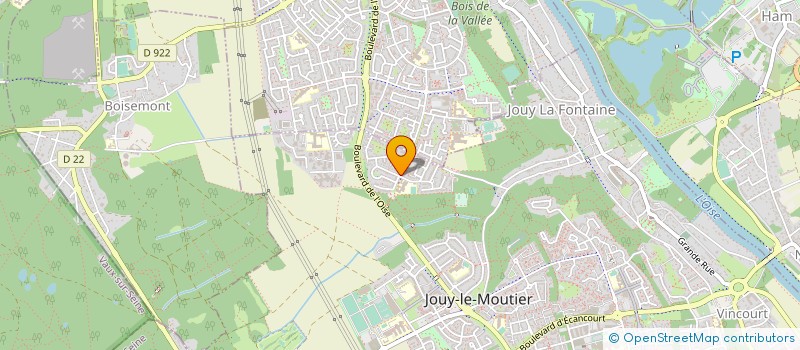 localisation de l'entreprise LES COMPAGNONS DE LA RENOVATION (LCR) à JOUY-LE-MOUTIER