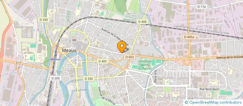 localisation de l'entreprise LES COMPAGNONS DE LA ROUTE  MEAUX