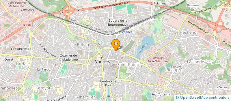 localisation de l'entreprise LES COMPAGNONS DE LA TANIERE à VANNES
