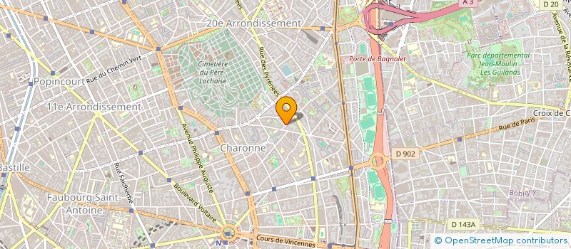 localisation de l'entreprise LES COMPAGNONS DE LA TETE DE MORT  PARIS