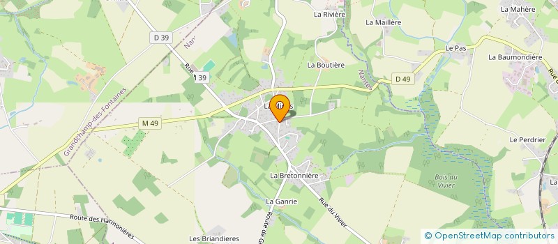 localisation de l'entreprise LES COMPAGNONS DE LANOUE BRAS DE FER  LA CHAPELLE-SUR-ERDRE