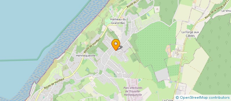 localisation de l'entreprise LES COMPAGNONS DE LUCILLE  TROUVILLE-SUR-MER