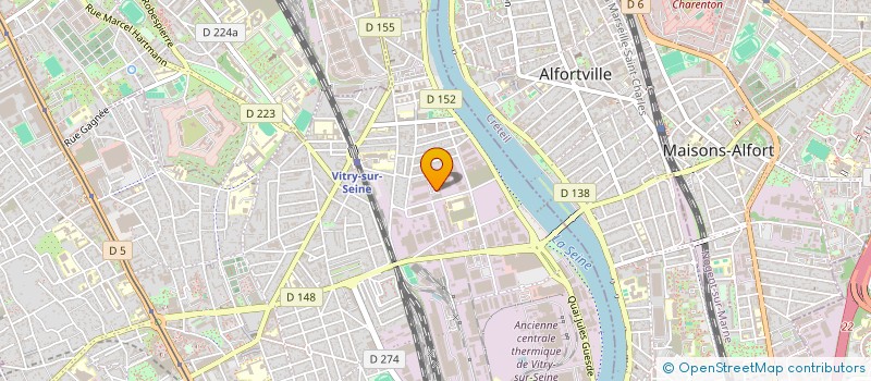 localisation de l'entreprise LES COMPAGNONS DE PARIS AGENCEMENT  VITRY-SUR-SEINE