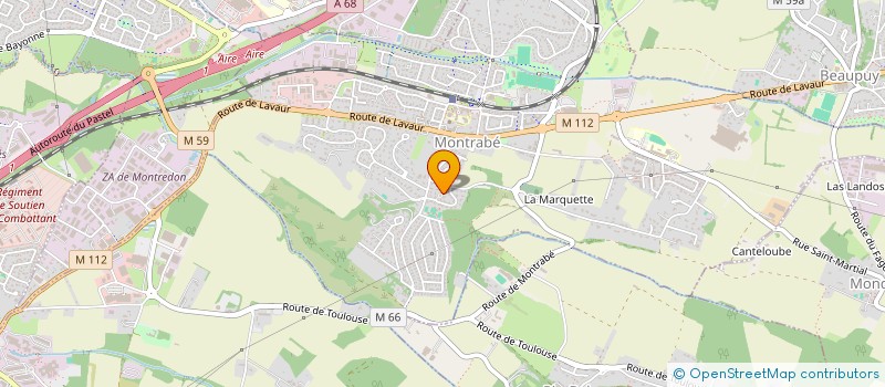 localisation de l'entreprise LES COMPAGNONS DE PASSPASSION  MONTRABE