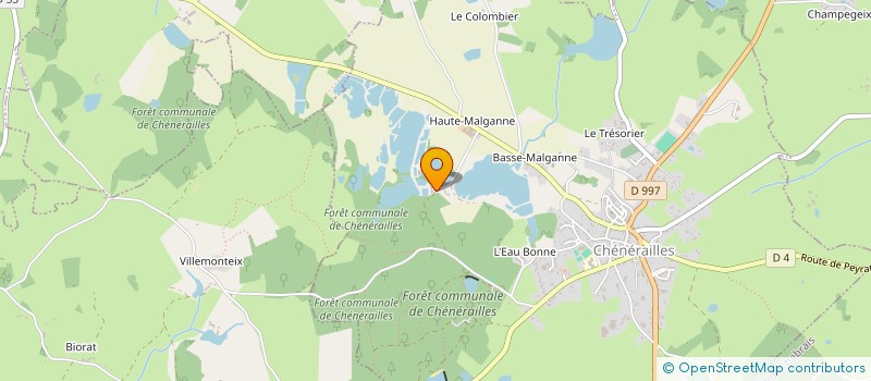 localisation de l'entreprise LES COMPAGNONS DE PEYRUSSE LAKE à CHENERAILLES