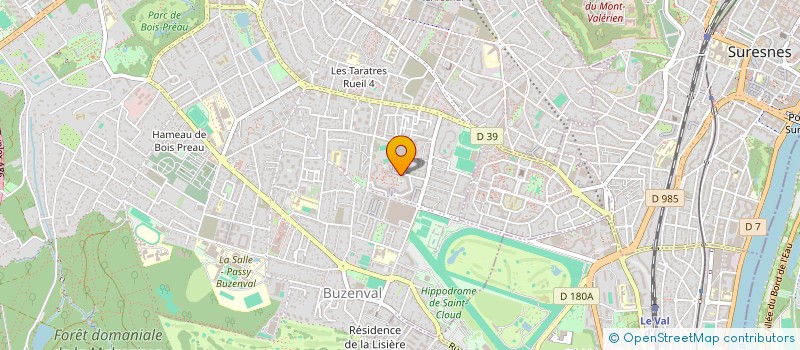 localisation de l'entreprise LES COMPAGNONS DE RUEIL MALMAISON à RUEIL-MALMAISON