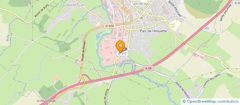 localisation de l'entreprise LES COMPAGNONS DE SAINT VINCENT  NEUFCHATEL-EN-BRAY