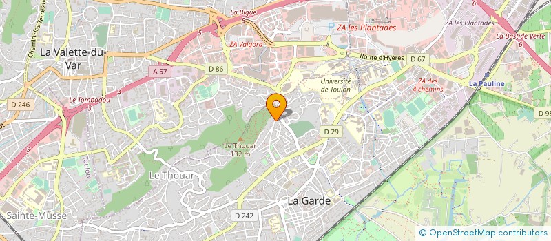 localisation de l'entreprise LES COMPAGNONS DE THALIE à LA GARDE