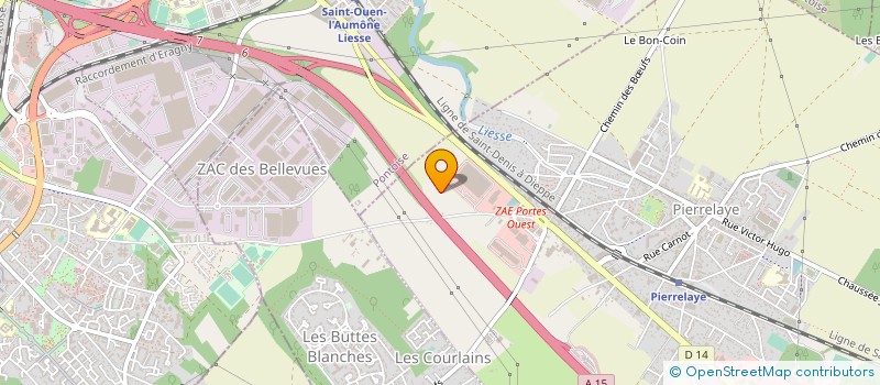 localisation de l'entreprise LES COMPAGNONS DE VOTRE TOITURE  L'ISLE-ADAM