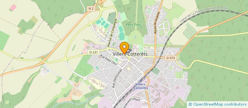 localisation de l'entreprise LES COMPAGNONS DEMENAGEURS  VILLERS-COTTERETS