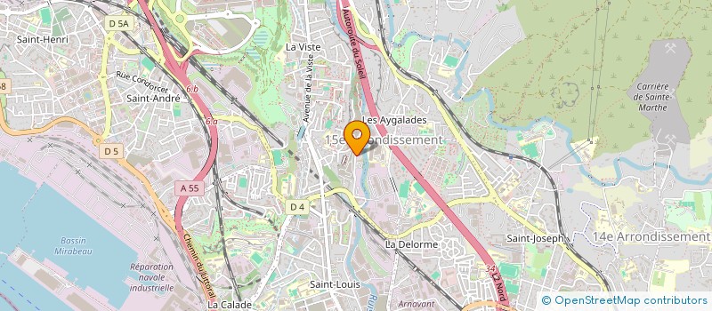 localisation de l'entreprise LES COMPAGNONS DES VEHICULES à MARSEILLE