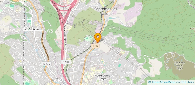 localisation de l'entreprise LES COMPAGNONS DU 13 à SEPTEMES-LES-VALLONS