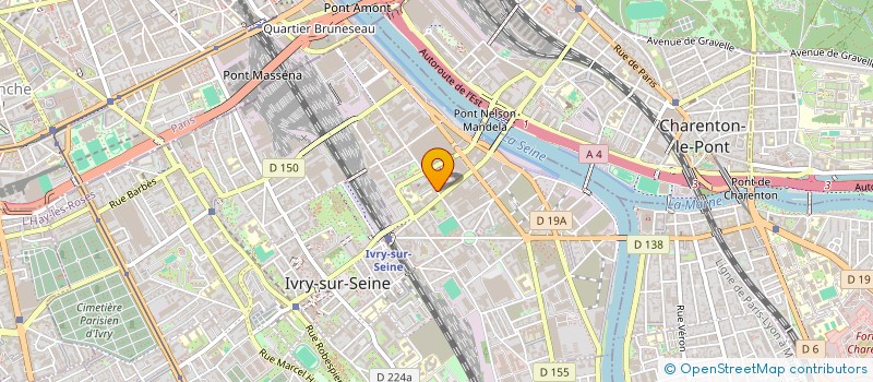 localisation de l'entreprise LES COMPAGNONS DU 48 à IVRY-SUR-SEINE