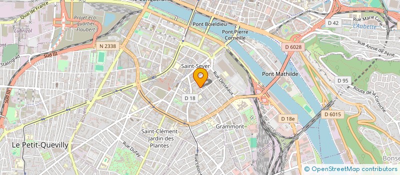 localisation de l'entreprise LES COMPAGNONS DU BATI  ROUEN