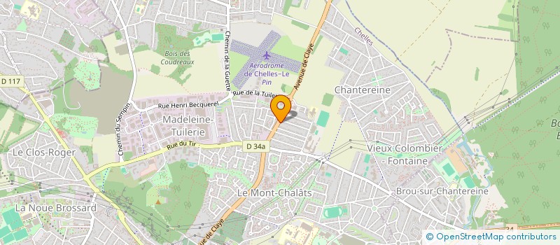 localisation de l'entreprise LES COMPAGNONS DU BATIMENT  CHELLES