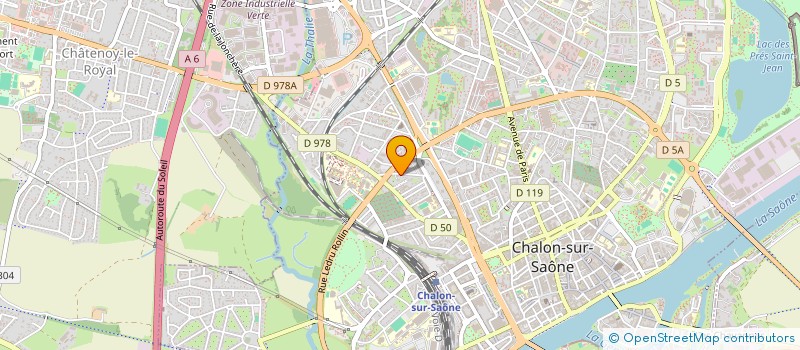 localisation de l'entreprise LES COMPAGNONS DU BATIMENT  CHALON-SUR-SAONE