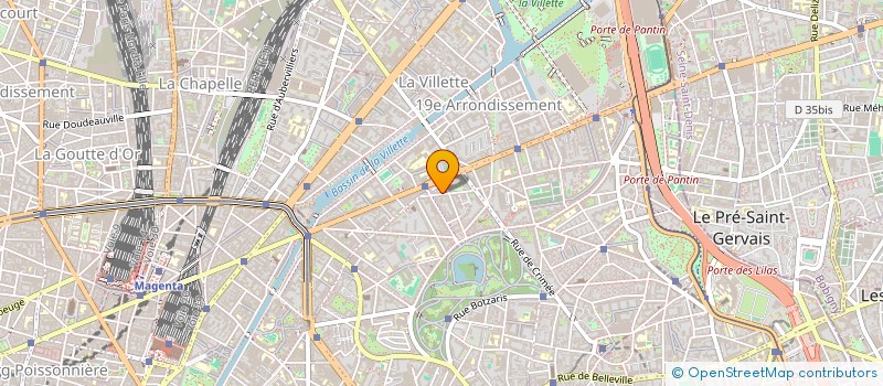 localisation de l'entreprise LES COMPAGNONS DU BATIMENT  PARIS