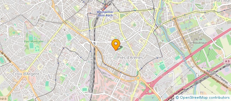 localisation de l'entreprise LES COMPAGNONS DU BATIMENT à MONTPELLIER
