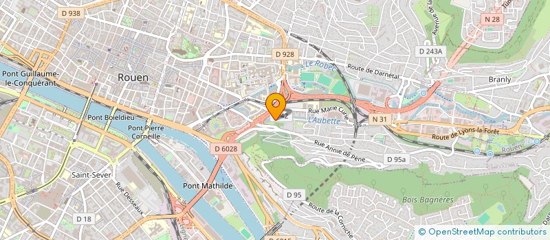 localisation de l'entreprise LES COMPAGNONS DU BATIMENT  ROUEN