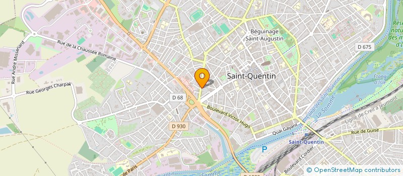 localisation de l'entreprise LES COMPAGNONS DU BATIMENT à SAINT-QUENTIN