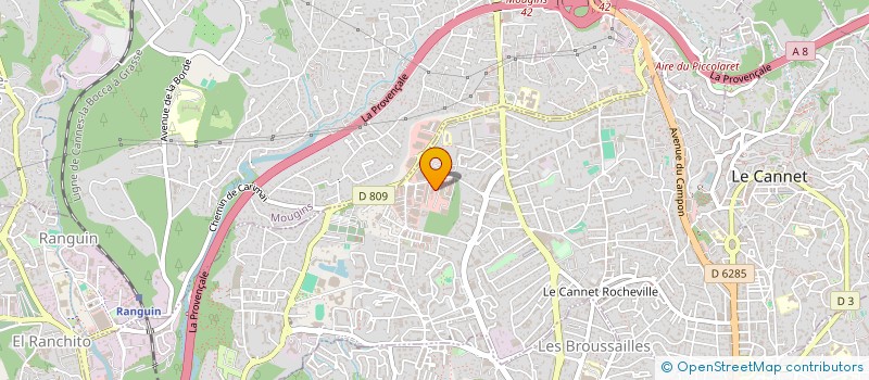 localisation de l'entreprise LES COMPAGNONS DU BATIMENT ETANCHEITE à LE CANNET