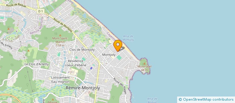 localisation de l'entreprise LES COMPAGNONS DU BATIMENT GUYANAIS à REMIRE-MONTJOLY