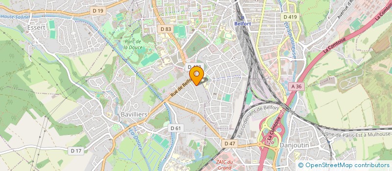 localisation de l'entreprise LES COMPAGNONS DU BELUE  BAVILLIERS
