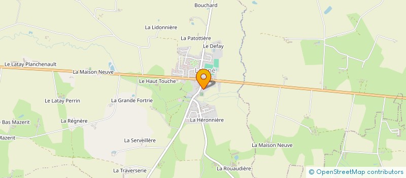 localisation de l'entreprise LES COMPAGNONS DU BOIS  PREE-D'ANJOU