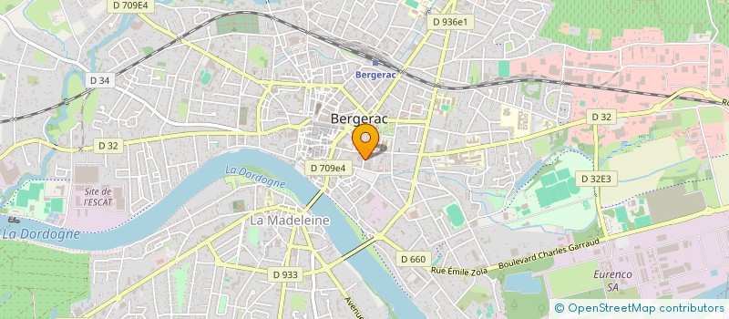 localisation de l'entreprise LES COMPAGNONS DU BTP D'AQUITAINE à BERGERAC