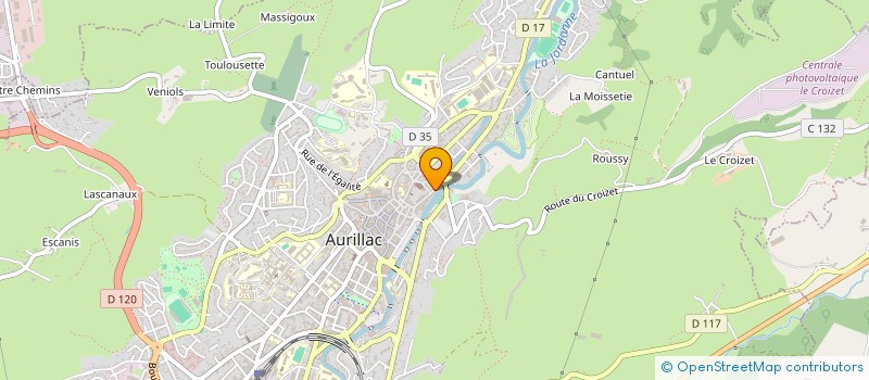 localisation de l'entreprise LES COMPAGNONS DU BUIS à AURILLAC