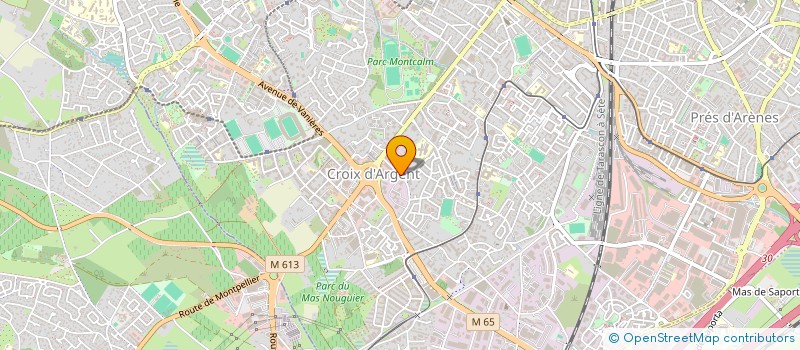 localisation de l'entreprise LES COMPAGNONS DU CHAUFFAGE  MONTPELLIER