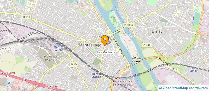 localisation de l'entreprise LES COMPAGNONS DU DEMENAGEMENT  MANTES-LA-JOLIE