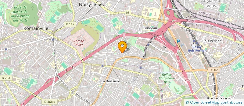 localisation de l'entreprise LES COMPAGNONS DU DEPANNAGE à NOISY-LE-SEC
