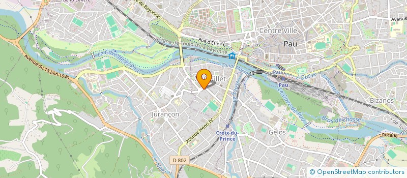 localisation de l'entreprise LES COMPAGNONS DU DIMANCHE à PAU