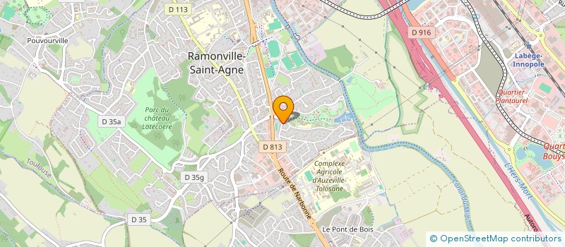 localisation de l'entreprise LES COMPAGNONS DU GRAS JAMBON à RAMONVILLE-SAINT-AGNE