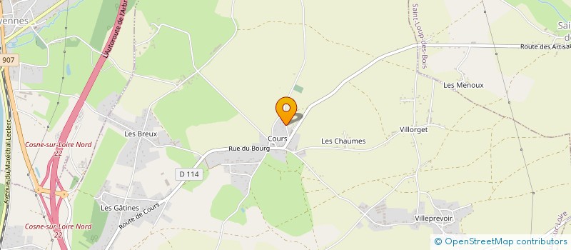 localisation de l'entreprise LES COMPAGNONS DU MEUBLE REUNIS CMR à COSNE COURS SUR LOIRE