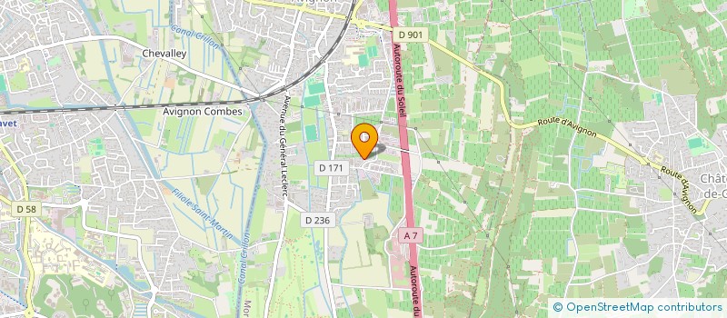 localisation de l'entreprise LES COMPAGNONS DU MIDI  MORIERES-LES-AVIGNON